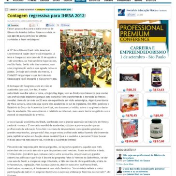 Contagem regressiva para IHRSA 2012! – Portal da Educação Física