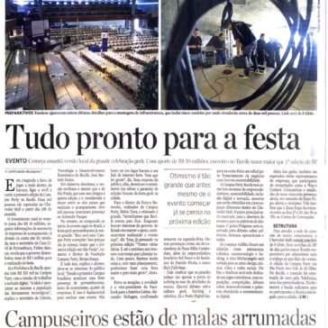 Tudo pronto para a festa – Jornal do Commércio