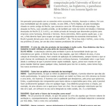 “O problema do Brasil é sempre olhar o próprio quintal” – Isto É Dinheiro (online)