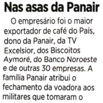 Nas asas da Panair – Jornal do Commércio