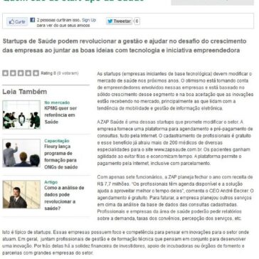 Quem são as start-ups da Saúde – Saúde Web