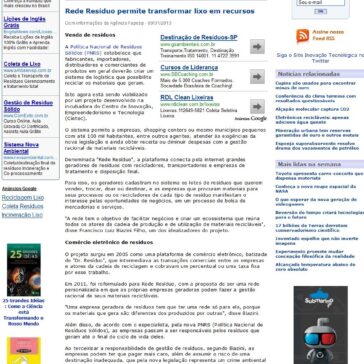 Rede Resíduo permite transformar lixo em recursos – Inovação Tecnológica