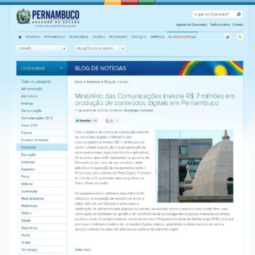 Ministério das Comunicações investe R$ 7 milhões em produção de conteúdos digitais em Pernambuco – Governo do Estado de Pernambuco