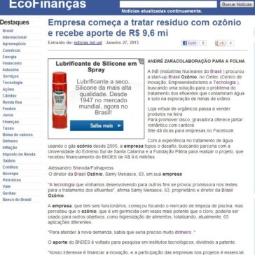 Empresa começa a tratar resíduo com ozônio e recebe aporte de R$ 9,6 mi – Eco Finanças