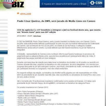 Paulo César Queiroz, da DM9, será jurado de Media Lions em Cannes – Cidade Biz
