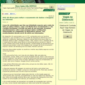 AVG dá dicas para evitar o vazamento de dados e imagens na Internet  – Fórum de Segurança