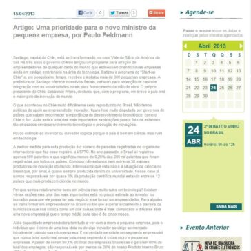 Artigo: Uma prioridade para o novo ministro da pequena empresa, por Paulo Feldmann – Fecomércio