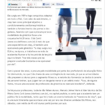 Popular na década de 90, aulas de step têm carência de professores especializados – Portal da Educação Física
