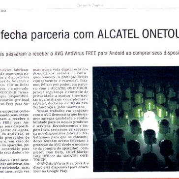 AVG fecha parceria com ALCATEL ONETOUCH – Jornal de Jundiaí P. 2