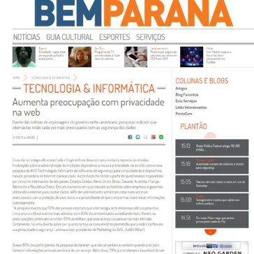 Aumenta preocupação com privacidade na web – BemParaná