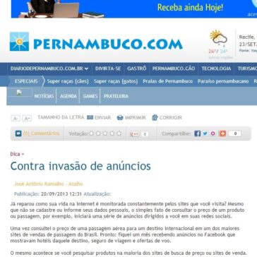 Contra invasão de anúncios – Diário de Pernambo