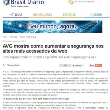 AVG mostra como aumentar a segurança nos sites mais acessados da web – Brasil Diário