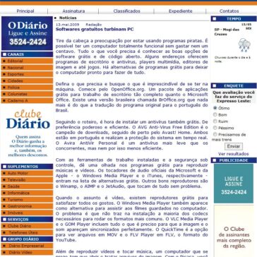 Softwares gratuitos turbinam PC – Site – O Diário