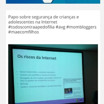 Papo sobre segurança de crianças e adolescentes na Internet – Mãe Digital