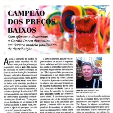 Campeão dos preços baixos – Doce Revista – Páginas 16 e 17