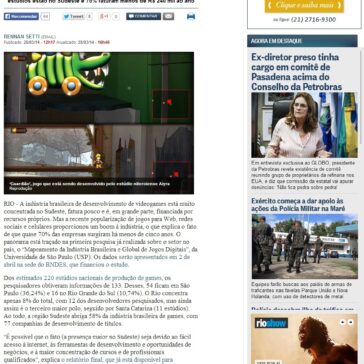 Setor de games no Brasil é concentrado e fatura pouco – O Globo