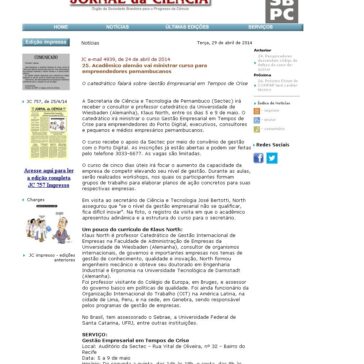 Acadêmico alemão vai ministrar curso para empreendedores pernambucanos – Jornal da Ciência