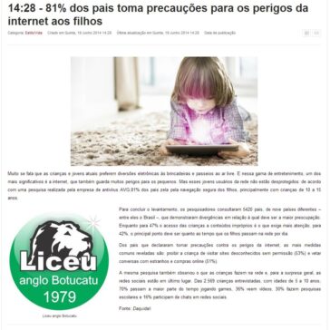 81% dos pais toma precauções para os perigos da internet aos filhos – Leia Notícias