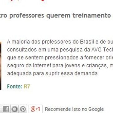 Três em cada quatro professores querem treinamento para uso seguro da internet – Clipping de Educação