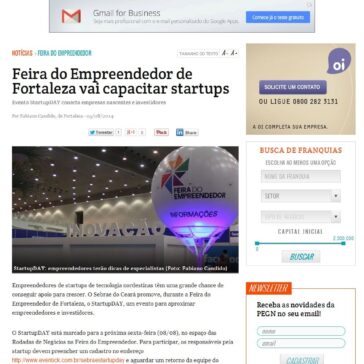 Feira do Empreendedor de Fortaleza vai capacitar startups – PEGN