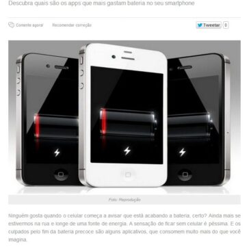 Lista: os 10 aplicativos devoradores de bateria – Wh3
