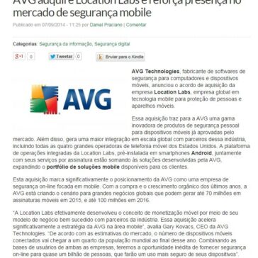 AVG adquire Location Labs e reforça presença no mercado de segurança mobile – Diário do Nordeste