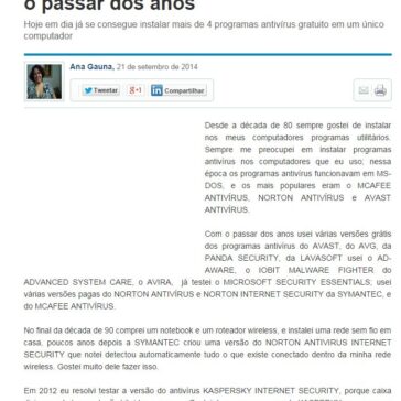 Os programas antivírus evoluíram com o passar dos anos – Administradores