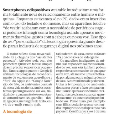 A internet das coisas e o desafio de segurança digital – Brasil Econômico – Pág. 31