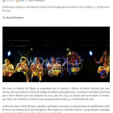 Porto Musical de volta a semana pré-carnavalesca – Musicaria Brasil