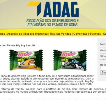 Arcor moderniza embalagem do chiclete Big Big Ben 10 – ADAG