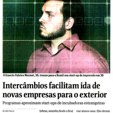 Intercâmbios facilita ida de novas empresas para o exterior – Folha de S.Paulo – Página 03
