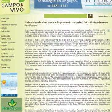 Indústrias de chocolate vão produzir mais de 100 milhões de ovos de Páscoa – Campo Vivo