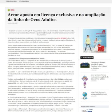 Arcor aposta em licença exclusiva e na ampliação da linha de Ovos Adultos – EP Grupo