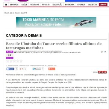 Base de Ubatuba do Tamar recebe filhotes albinos de tartarugas marinhas – SEGS