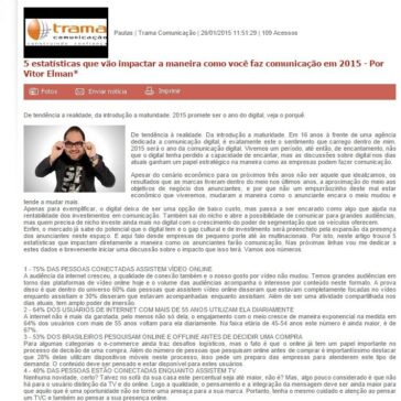 5 estatísticas que vão impactar a maneira como você faz comunicação em 2015 – Por Vitor Elman* – Maxpress