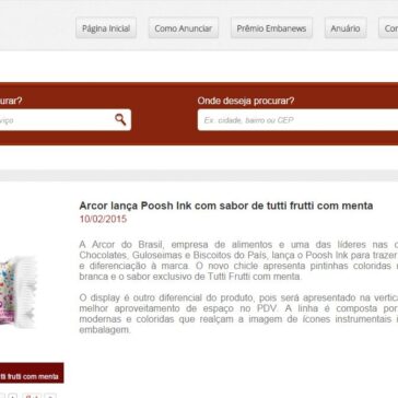 Arcor lança Poosh Ink com sabor de tutti frutti com menta – Embanews