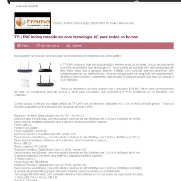 TP-LINK indica roteadores com tecnologia AC para todos os bolsos – Maxpress