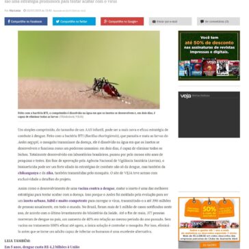Os novos comprimidos que combatem a dengue – Veja