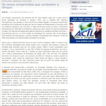 Os novos comprimidos que combatem a dengue – Rádio Cultura Leme