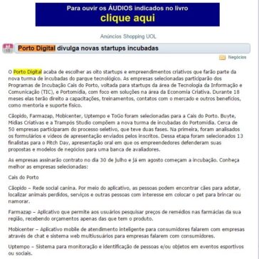 Porto Digital divulga novas startups incubadas – TI Para Negócios