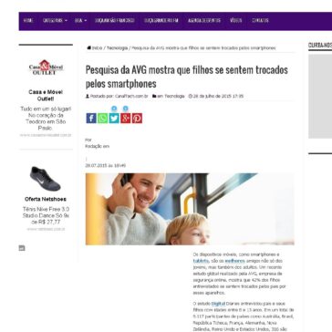 Pesquisa da AVG mostra que filhos se sentem trocados pelos smartphones – Boa informação
