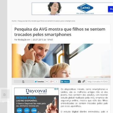 Pesquisa da AVG mostra que filhos se sentem trocados pelos smartphones – Canal Tech
