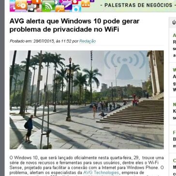 AVG alerta que Windows 10 pode gerar problema de privacidade no WiFi – TI Inside