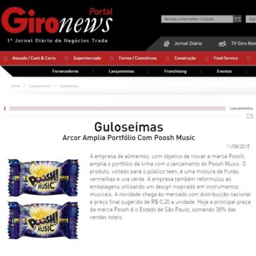 Arcor Amplia Portfólio Com Poosh Music – GiroNews