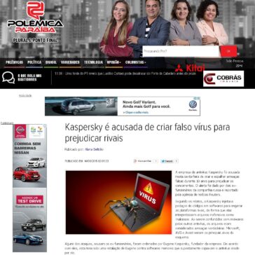 Kaspersky é acusada de criar falso vírus para prejudicar rivais – Polêmica Paraíba