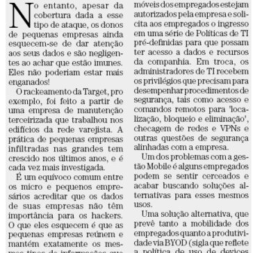 Pequenos dados, grandes riscos – Empresas e Negócios