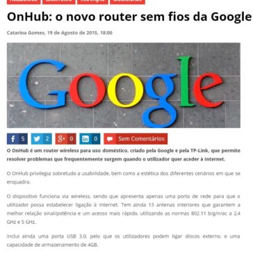 OnHub: o novo router sem fios da Google – Bit Magazine