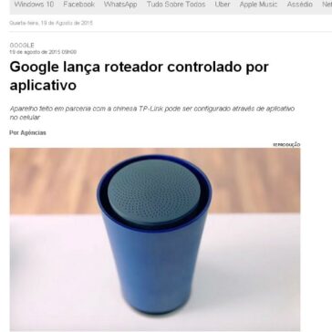 Google lança roteador controlado por aplicativo – Estadão.com.br