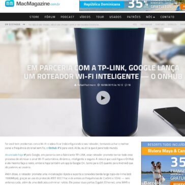 EM PARCERIA COM A TP-LINK, GOOGLE LANÇA UM ROTEADOR WI-FI INTELIGENTE ? O ONHUB – Mac Magazine
