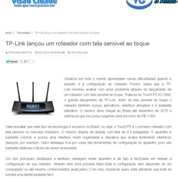 TP-Link lançou um roteador com tela sensível ao toque – Visão Cidade